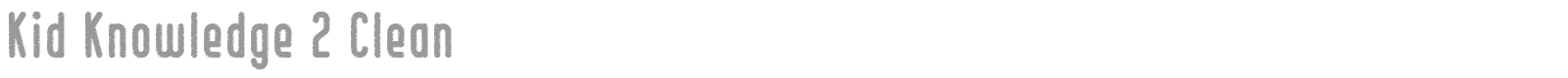 Kids Knowledge font preview
